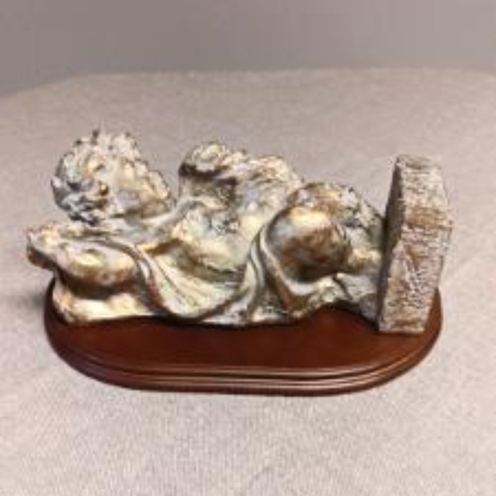 Vintage Antique Gold Cherub Figurine
